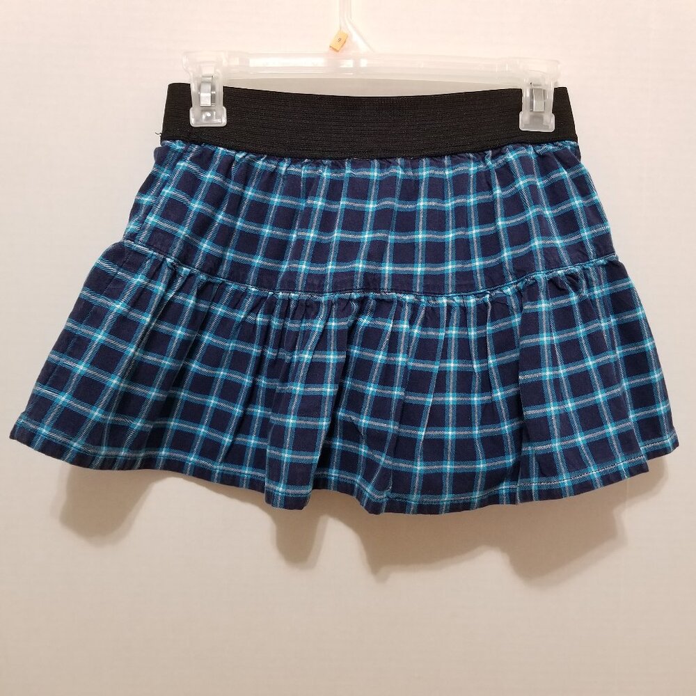 Justice skort 10 plaid metallic schoolgirl mini academia cotton checks - Picture 2 of 12